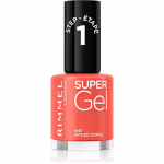 Rimmel Super Gel Geelk&uuml;&uuml;nelakk ilma UV / LED-lampide kasutamiseta varjund 047 Spiced Coral 12 ml