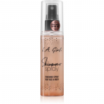 L.A. Girl Cosmetics Shimmer Spray Meigikinnituspihusti n&auml;ole ja kehale varjund Rose Gold 80 ml