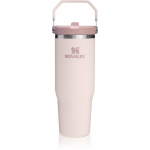 Stanley IceFlow&trade; Flip Straw Tumbler roostevabast terasest veepudel Rose Quartz 890 ml