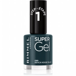 Rimmel Super Gel Geelk&uuml;&uuml;nelakk ilma UV / LED-lampide kasutamiseta varjund 068 Beach House Blue 12 ml