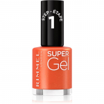 Rimmel Super Gel Geelk&uuml;&uuml;nelakk ilma UV / LED-lampide kasutamiseta varjund 096 Heatwave Away 12 ml