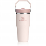 Stanley IceFlow&trade; Flip Straw 2.0 Tumbler roostevabast terasest termospudel Rose Quartz 410 ml