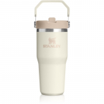 Stanley IceFlow&trade; Flip Straw 2.0 Tumbler roostevabast terasest termospudel Cream 410 ml