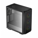 Deepcool CG560 ATX Mid Tower PC korpus, klaasaken, must