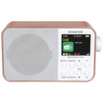 Kenwood CR-M30DAB kaasaskantav DAB+ raadio, roosa/valge