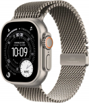 Apple Watch Ultra 3, 49 mm, Titanium Milanese Loop, Medium, titaan - Nutikell (MEWY4ET/A)