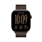Apple Watch 12 MKD74ET/A 46mm GPS Milanese Loop, pronks