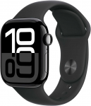 Watch 10 GPS 42mm Jet Black Alu + Black Sport Band - S/M (MWWE3ET/A)