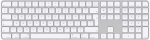 Magic Keyboard with Touch ID and Numeric Keypad, ENG, valge - Juhtmevaba klaviatuur (MXK73Z/A)