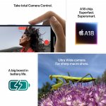 Apple iPhone 16 Plus, 128 GB, valge - Nutitelefon (MXVV3HX/A)