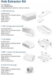 Beko 4480100211 paigalduskomplekt &otilde;hupuhastiga pliidiplaadile