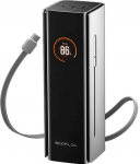 EcoFlow RAPID Pro akupank 27650 mAh, 140W v&auml;ljund, must/hall