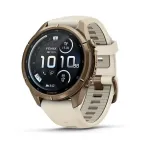 Garmin Fenix 9 Pro 43mm LTE spordikell, kuldne titaan/beež