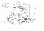 Faber INKA PLUS HCS BK A52, 590 m&sup3;/h, must - Integreeritav &otilde;hupuhasti 305.0628.322