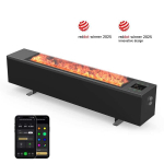 Aeno AFH0002S Premium ECO Smart konvektor, 2000 W, kaminatule efektiga