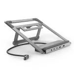 Hama Connect2Office Stand 00200139 USB-C dokk, 12 porti, 100 W, hall