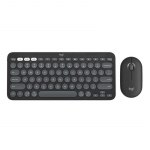 Logitech Pebble 2 Combo 920-012239 juhtmevaba klaviatuur ja hiir, US, must