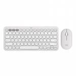 Logitech Pebble 2 Combo 920-012240 juhtmevaba klaviatuur ja hiir, US, valge