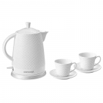 Concept RK-0040 keraamiline veekeetja 1,5 L, valge + 2 tassi