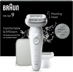 Braun Silk epil 9, m&auml;rg- ja kuivkasutus, valge - Epilaator, SES9041
