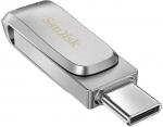 SanDisk Ultra Dual Drive Luxe, USB-A, USB-C, 1 TB - M&auml;lupulk (SDDDC4-1T00-G46)