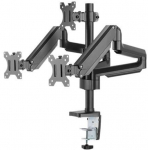 Deltaco ARM-0352 lauakinnitus 3 monitorile, 17&ndash;27", kuni 7 kg, must