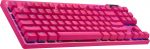 Klaviatuur Logitech Pro X TKL US (W), roosa, 920-012159