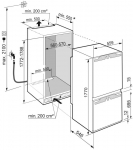 Liebherr ICBND5163 integreeritav k&uuml;lmik-s&uuml;gavk&uuml;lmik, 246 L, 178 cm