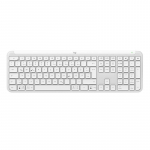Logitech Signature Slim K950, US paigutus, valge - juhtmevaba klaviatuur