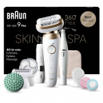 Braun Silk epil 9 Flex SkinSpa, valge - Epilaator, SES9580