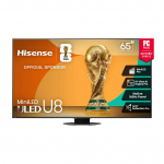 Hisense U8Q, 65'', 4K UHD, ULED, Mini LED, must - Teler, 65U8Q