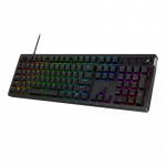 HyperX Alloy Rise, Linear, US, must - Klaviatuur, 7G7A3AA#ABA