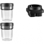 KitchenAid 5KSB2040BBB v&auml;ikesed kannud teradega K400 blenderile, 2 &times; 200 ml