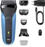 Braun Series 3 Shave & Style Wet & Dry pardel, sinine