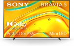 Sony Bravia 5 XR55, 98'', 4K UHD, Mini LED, must - Teler, K98XR55BP.CEI
