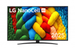 LG NANO81 AI, 50'', LED LCD, NanoCell, must - Teler, 50NANO81A3A.AEU
