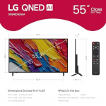 LG QNED82 AI, 55'', 4K UHD, QNED, must - Teler, 55QNED82A3B.AEU