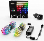 Twinkly Icicle Special Edition 190 RGB+W LED j&auml;&auml;purikavalgustus (Gen II), IP44, 8,5 m, l&auml;bipaistev