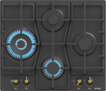 Gorenje, laius 60 cm, must - Integreeritav gaasipliidiplaat, GW6D42CLB