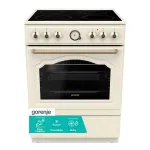 Gorenje GECS6B70CLI keraamiline pliit 71L, 11 funktsiooni, beež