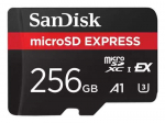SanDisk microSD Express, 256 GB, must - M&auml;lukaart (SDSQXFN-256G-GN4NN)