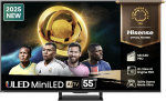 Hisense U7Q PRO, 55'', 4K UHD, ULED, Mini LED, must - Teler (55U7QPRO)