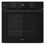 Whirlpool, 71 L, p&uuml;rol&uuml;&uuml;tiline puhastus, must - Integreeritav ahi OMSR58RU1SB