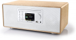 Muse M-695 DBTW muusikakeskus CD/FM/DAB+, pruun/valge