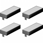 Bosch HEZ9VEDU0 &otilde;hupuhasti filter, 4 tk