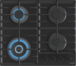 Gorenje GTW642SYB integreeritav gaasipliidiplaat, 4 keedualaga, must