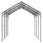 Metallist autovarjualune 300x450x315 cm terasraam