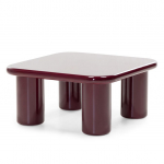 MURIEN madal kohvilaud 34 &times; 70 &times; 70 cm burgundia