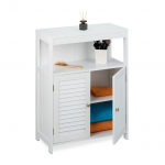 Vannitoakapp 80 x 60 x 29 cm valge MDF ja riiulid