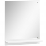 Vannitoapeegel 50 x 14 x 60 cm valge seinapeegel riiuliga